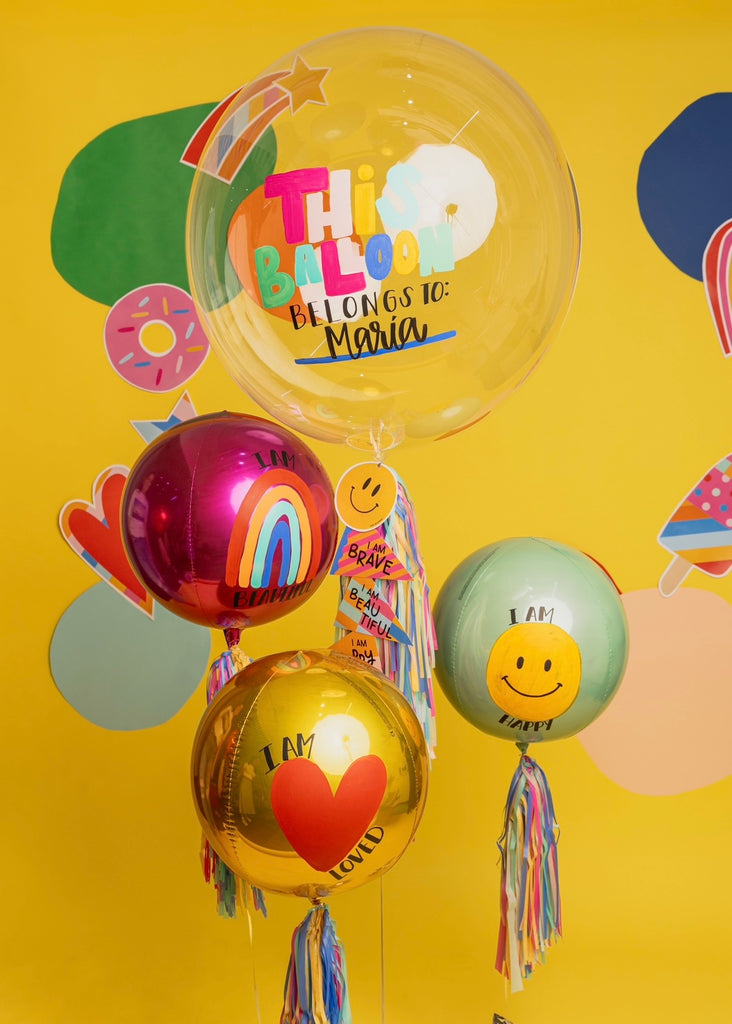 Daily Affirmations Children’s Day GIRL Balloon + Funny Orbz