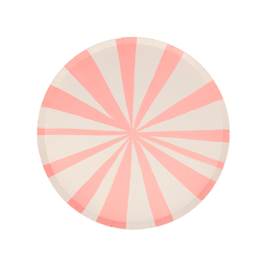 Pink Stripe Side Plates