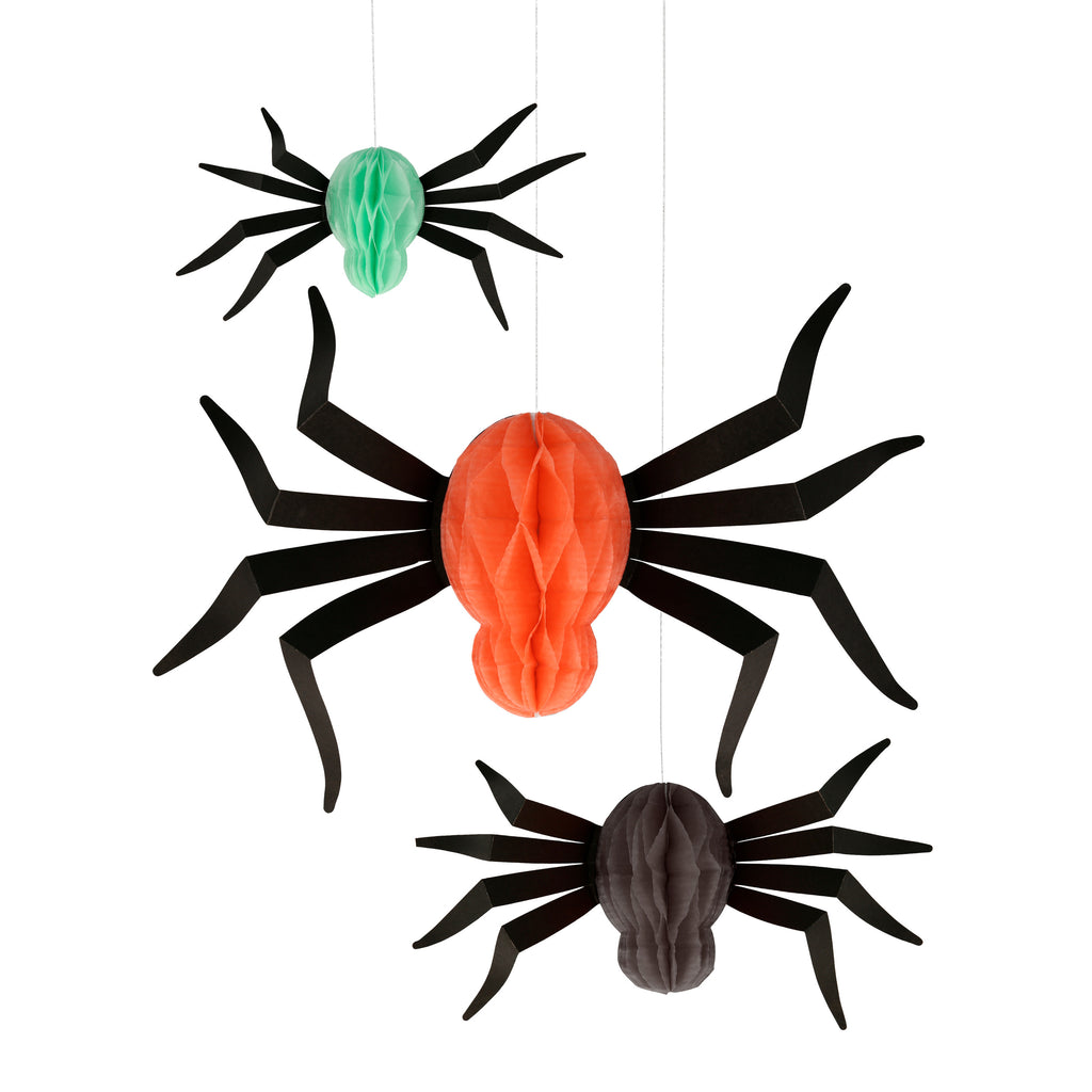 Hanging Honeycomb Spider Decorations