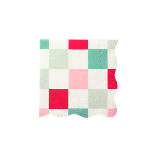 Multi Check Small Napkins