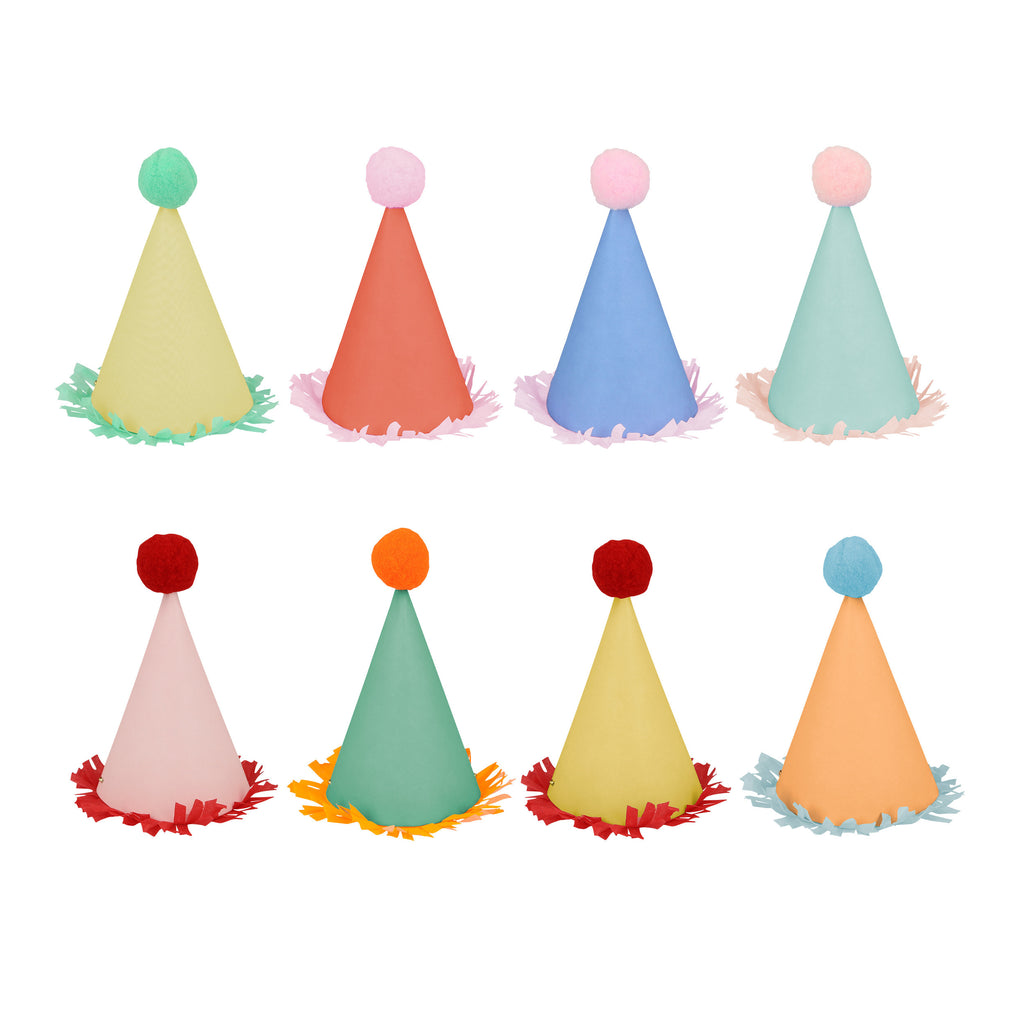Multicolor Mini Party Hats