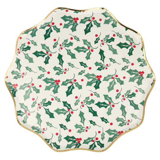 Holly Pattern Dinner Plates