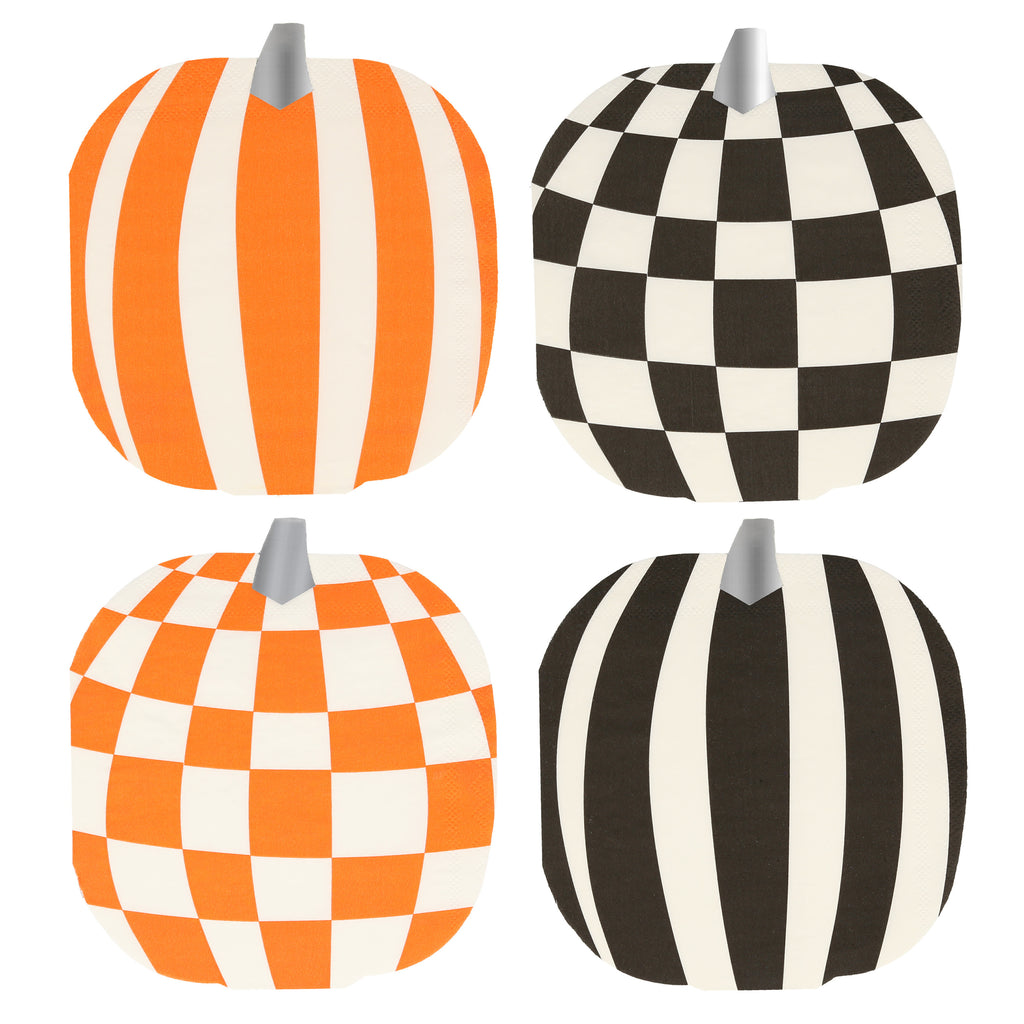 Mod Patterns Pumpkin Napkins