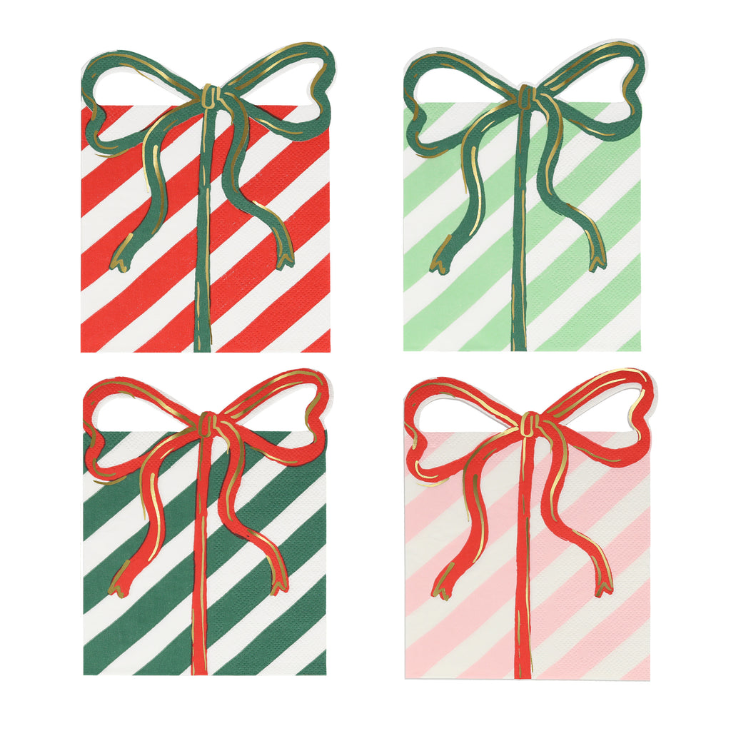 Present with Bow Napkins