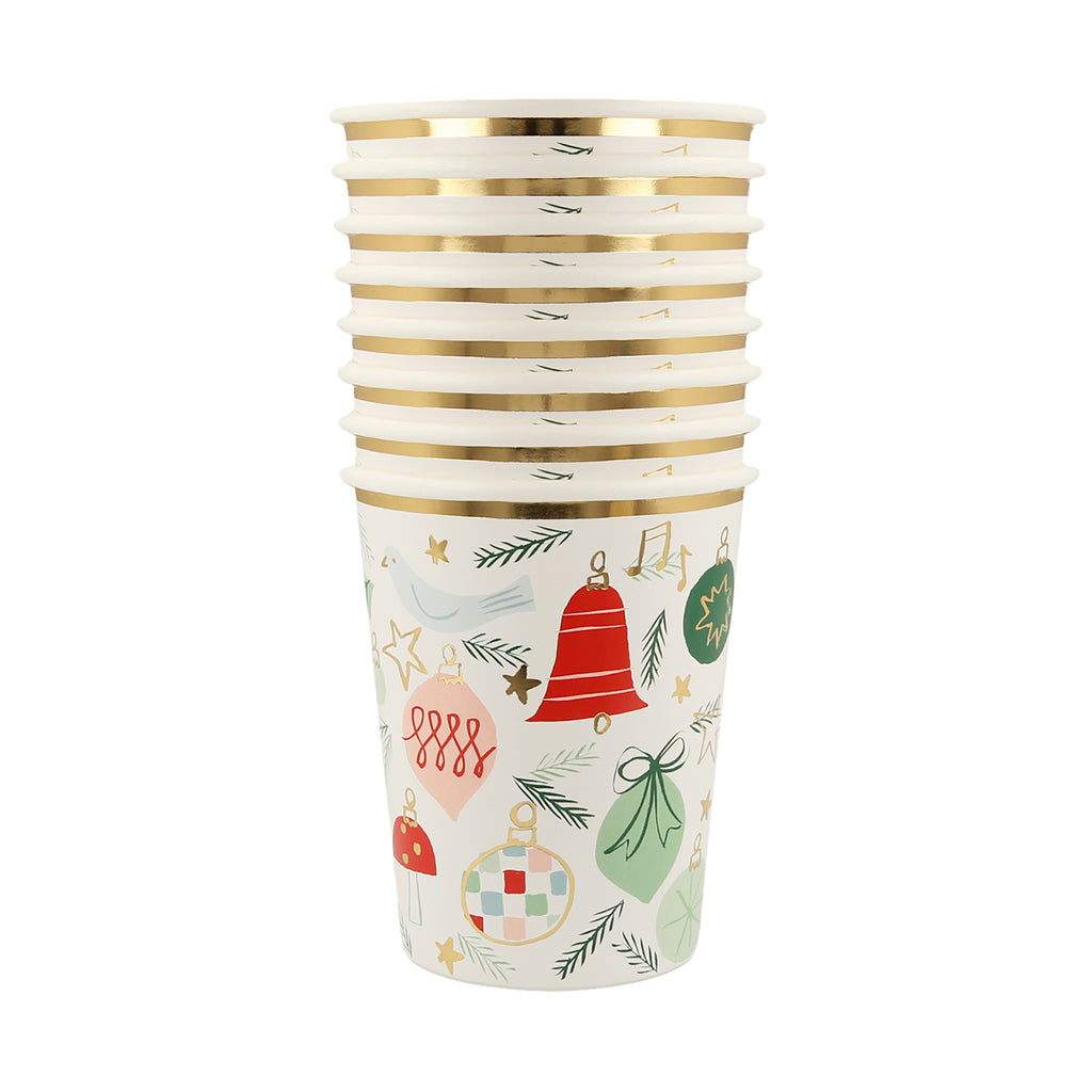 Festive Pattern Cups