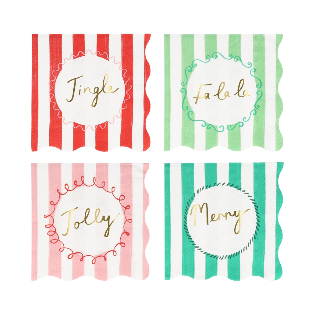 Striped Small Napkins