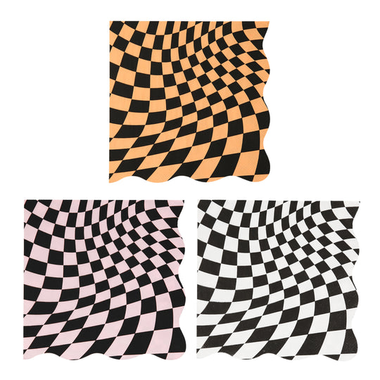 Halloween Checker Large Napkins