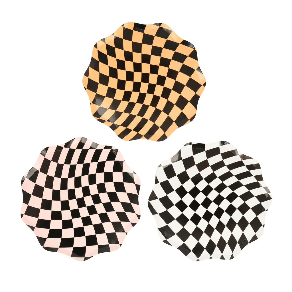 Halloween Checker Side Plates