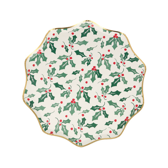 Holly Pattern Side Plates