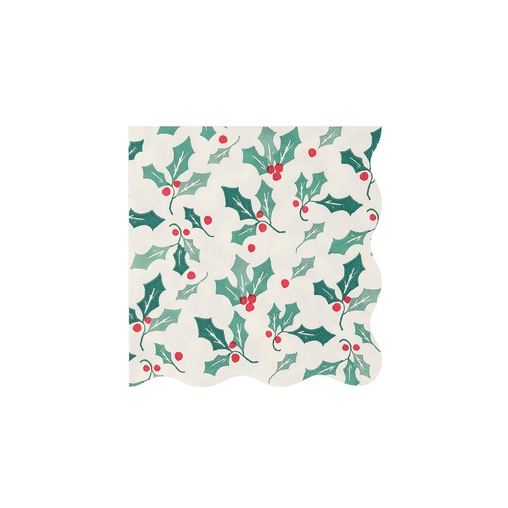 Holly Pattern Small Napkins