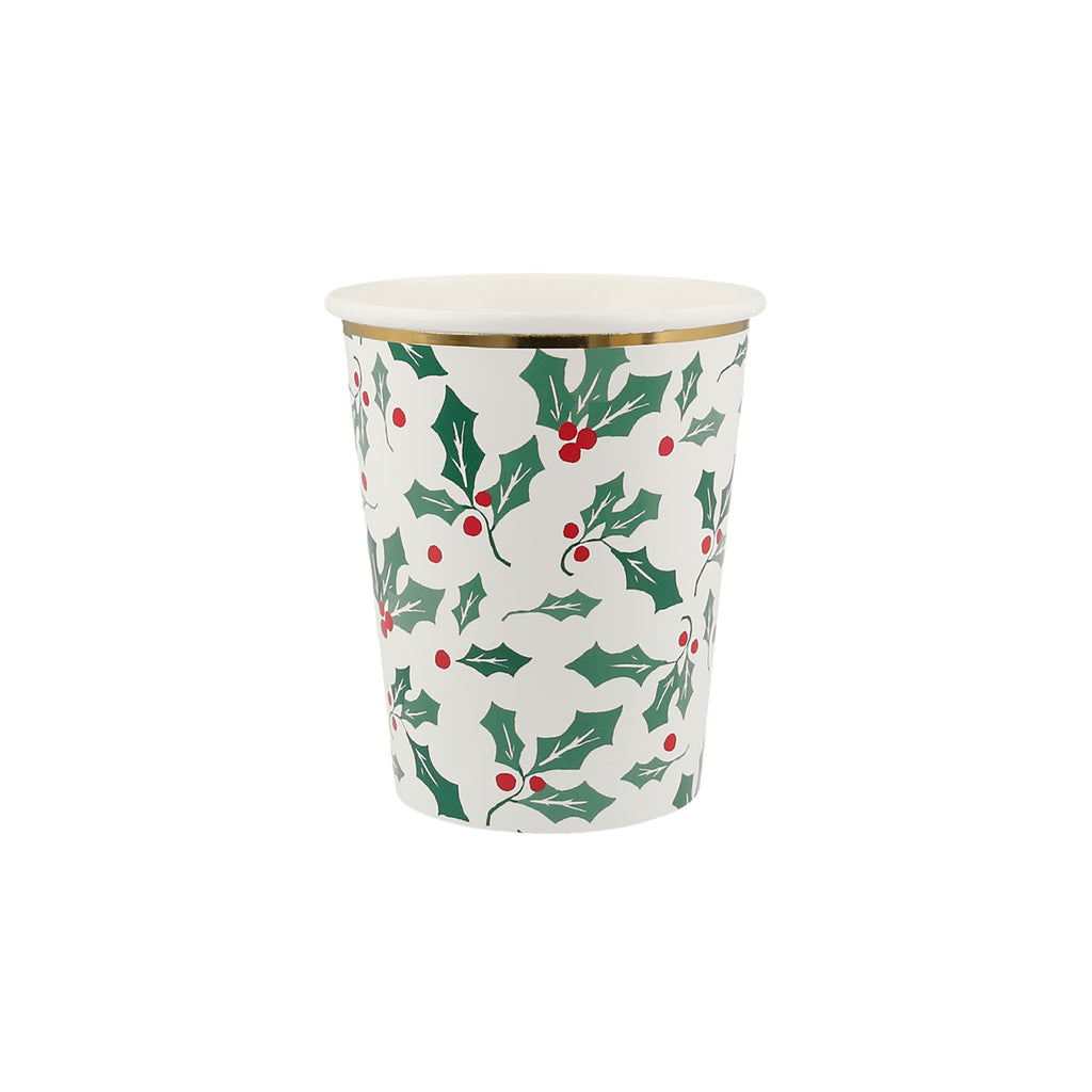 Holly Pattern Cups