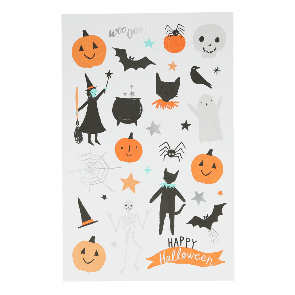 Happy Halloween Tattoo Sheet