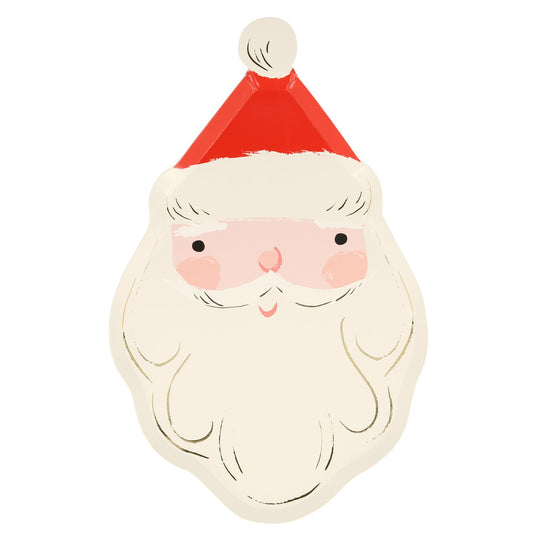 Jolly Christmas Santa Plates