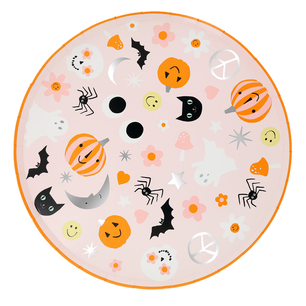 Groovy Halloween Icon Dinner Plates