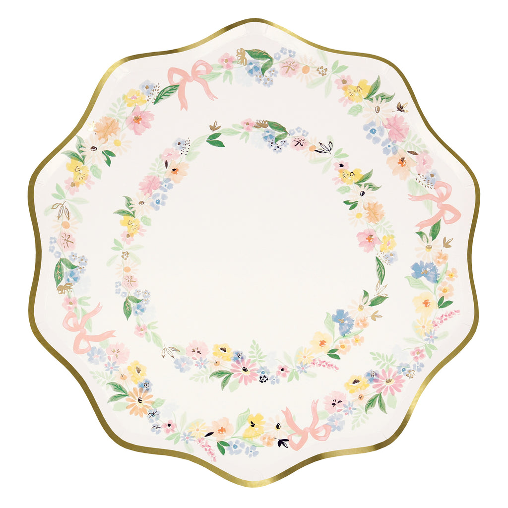 Elegant Floral Dinner Plates