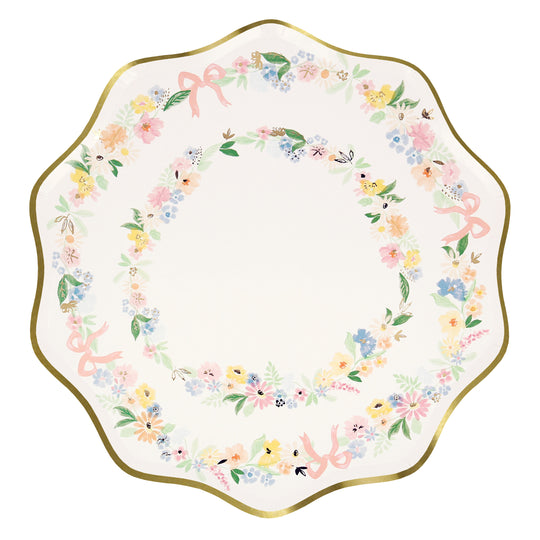 Elegant Floral Dinner Plates