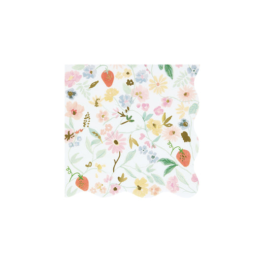 Elegant Floral Small Napkins