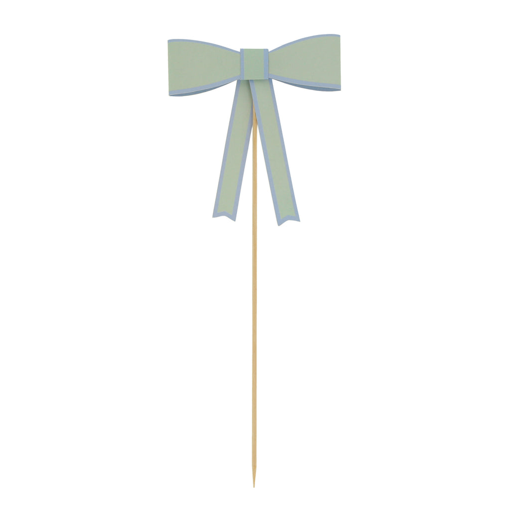 Pastel Bow Cake Topper
