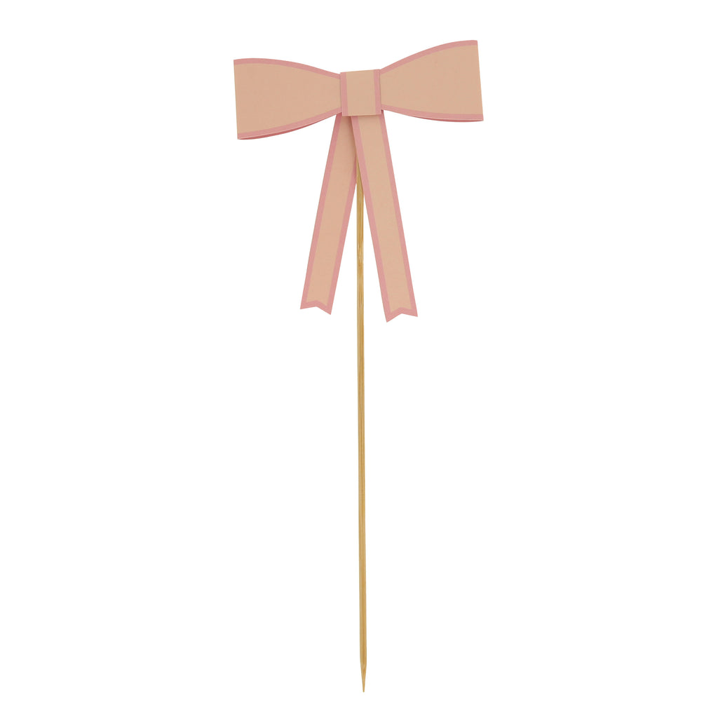 Pastel Bow Cake Topper