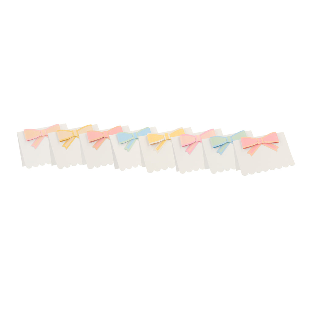 Pastel Bow Placecards