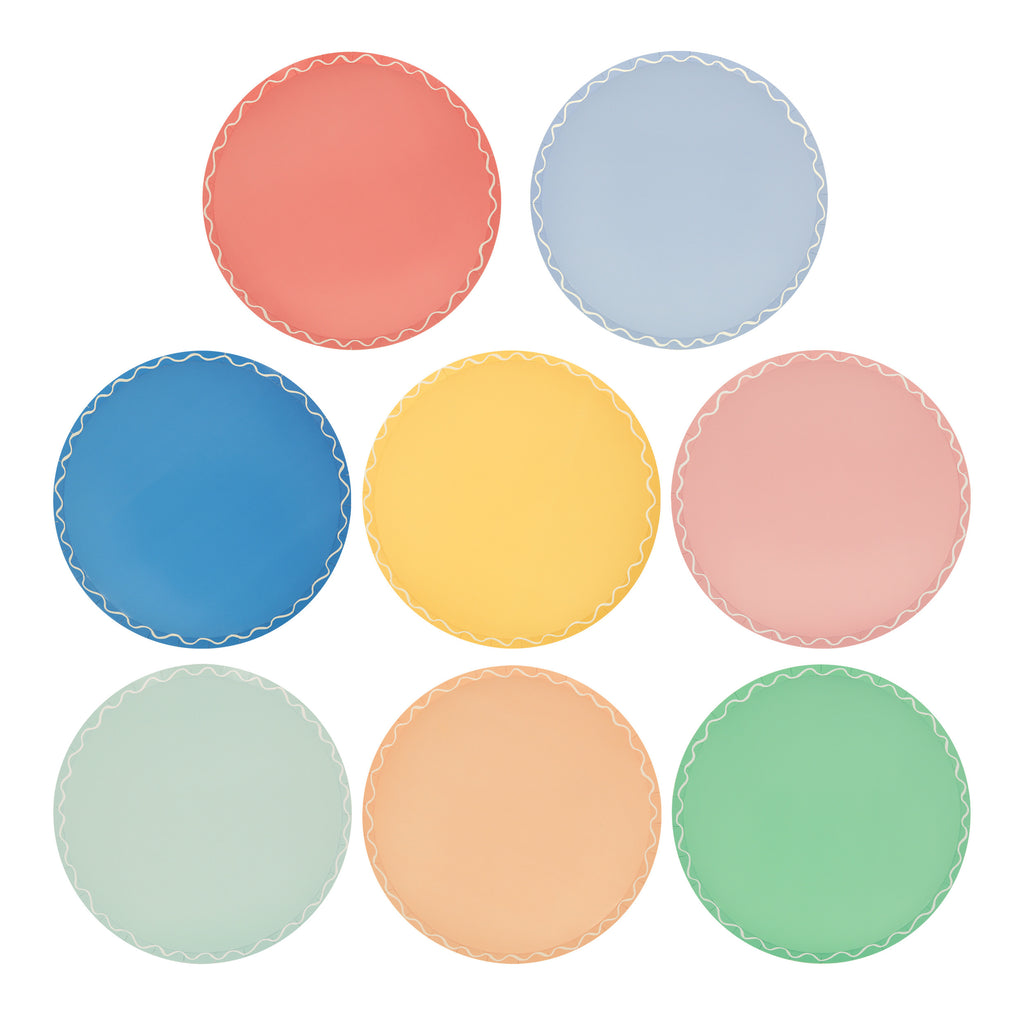 Mixed Wavy Line Side Plates