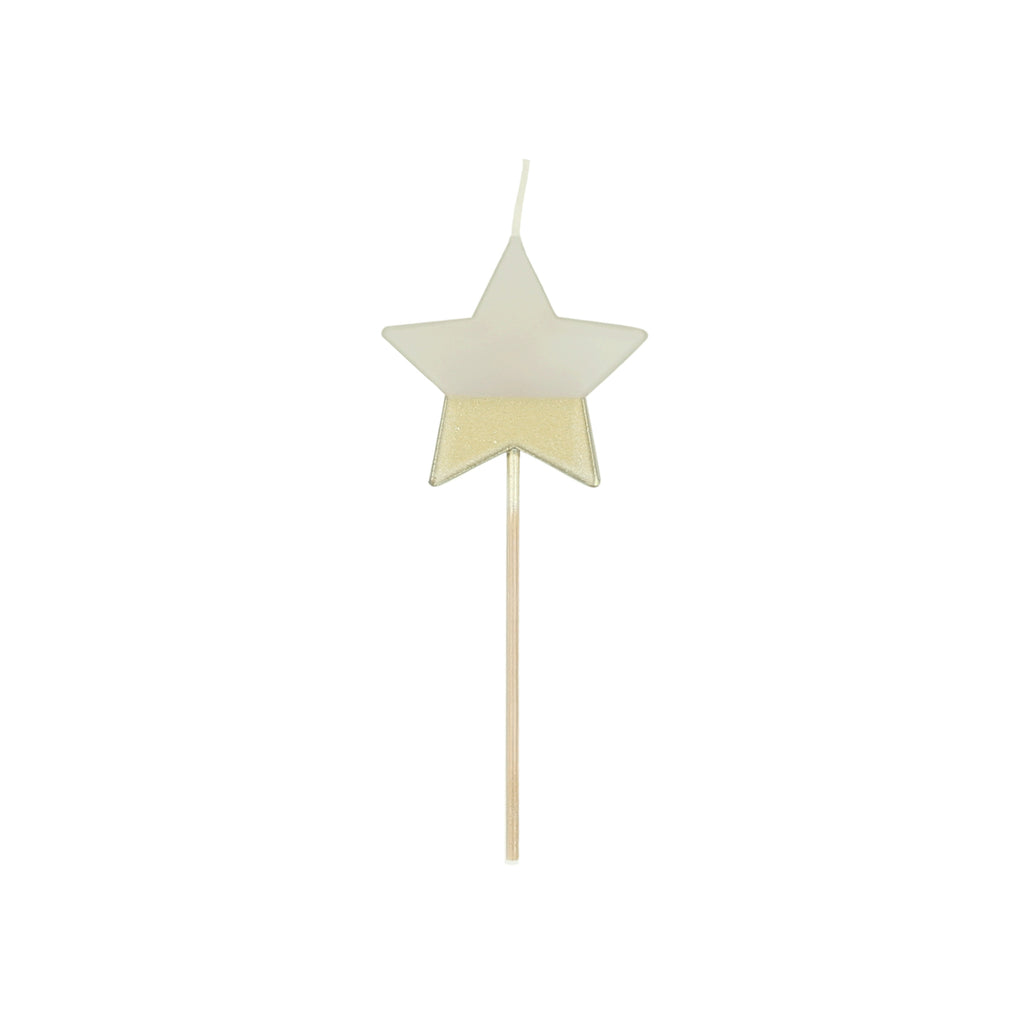Gold Dipped Star Candle