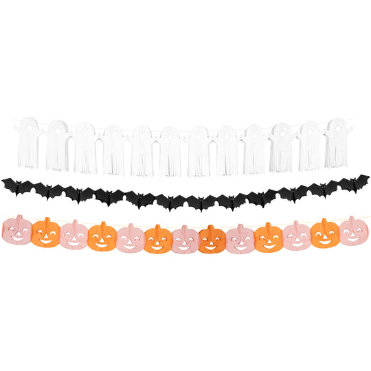 Tissue Paper Halloween Garlands
