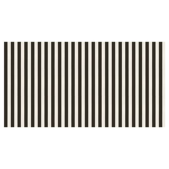 Black Striped Tablecloth