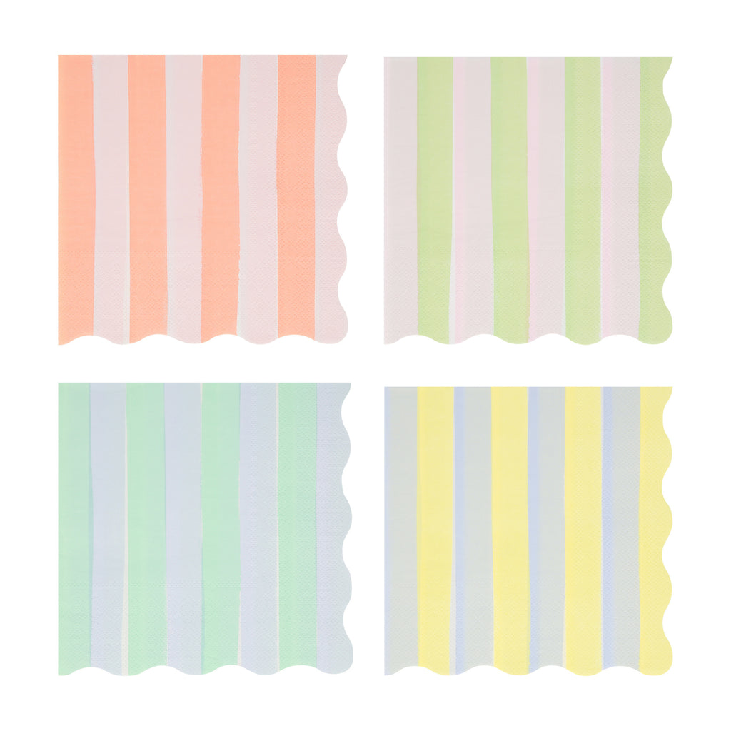 Pastel Stripe Small Napkins