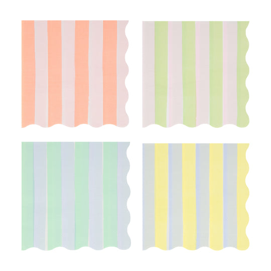 Pastel Stripe Small Napkins