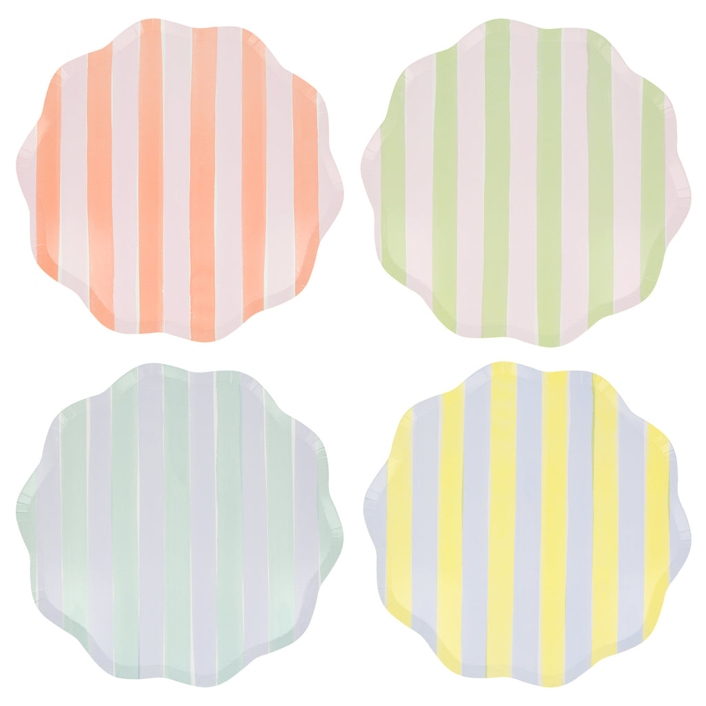 Pastel Stripe Dinner Plate