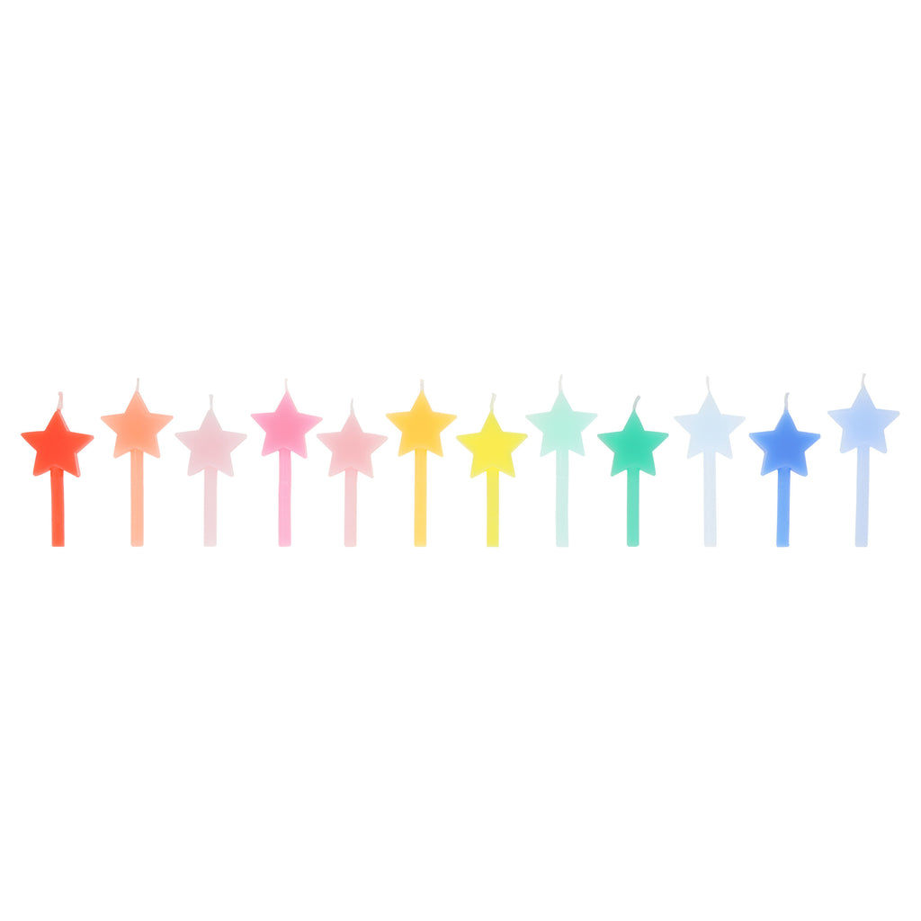 Rainbow Star Candles