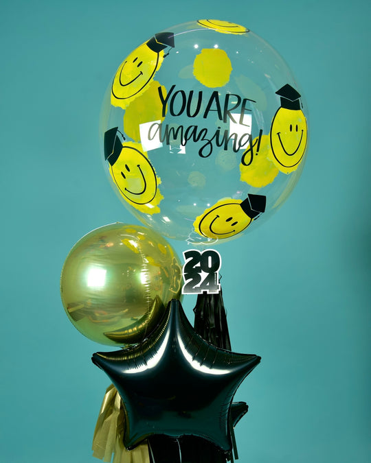 Bouquet Happy Grad Bubble + Orbz + Star