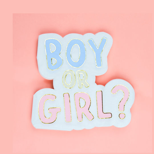 Boy or Girl? - Gender Reveal Napkin