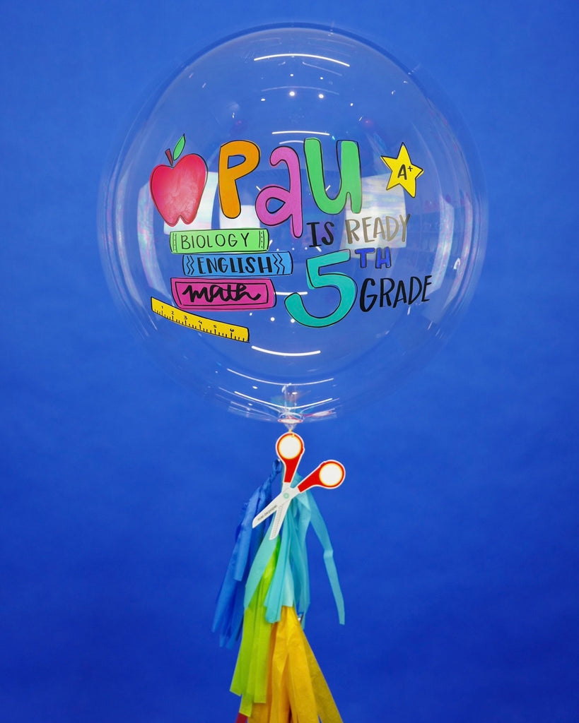 Bouquet Back To School Bubble + Latex Balloons