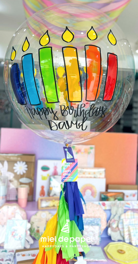 Burbuja Party Rainbow Candles