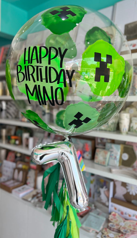 Bouquet Burbuja Grande Especial + Números Colgando