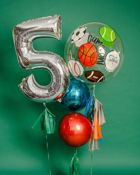 Bouquet Burbuja Especial + Números Gigantes + Orbz