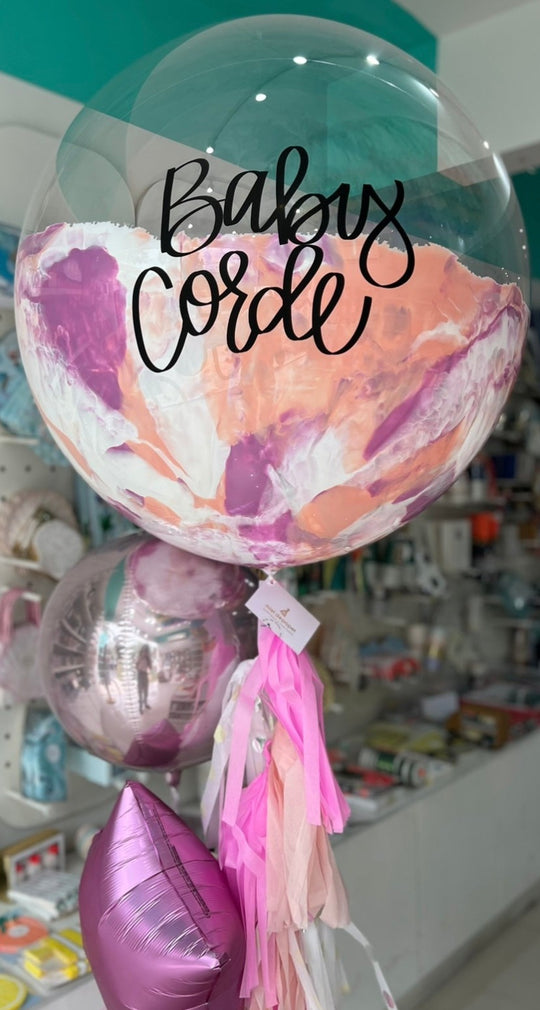 Bouquet Burbuja Gigante Pintada + Orbz + Star