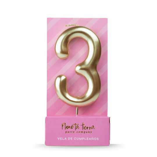 Vela Dorada Número 3