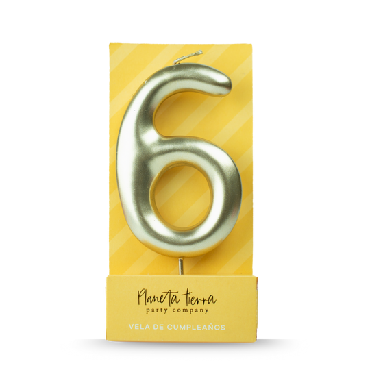 Vela Dorada Número 6
