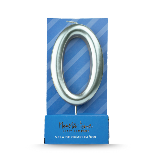 Vela Plata Número 0