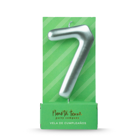 Vela Plata Número 7