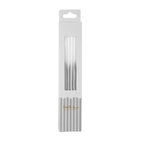 Ombre Silver Candles