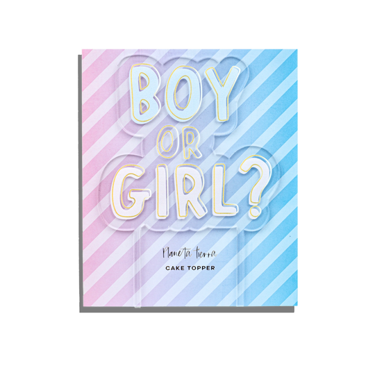 B0Y or GIRL? Cake Topper