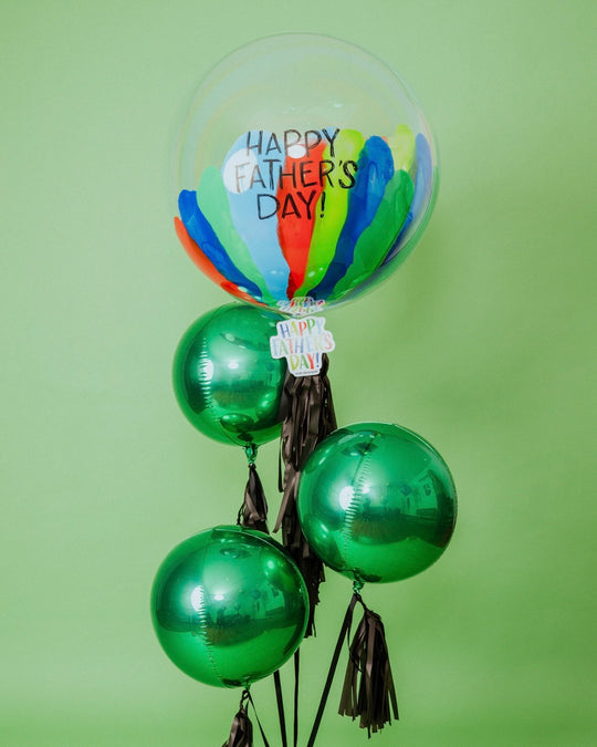 Bouquet Father's Day Bubble + Green Orbz
