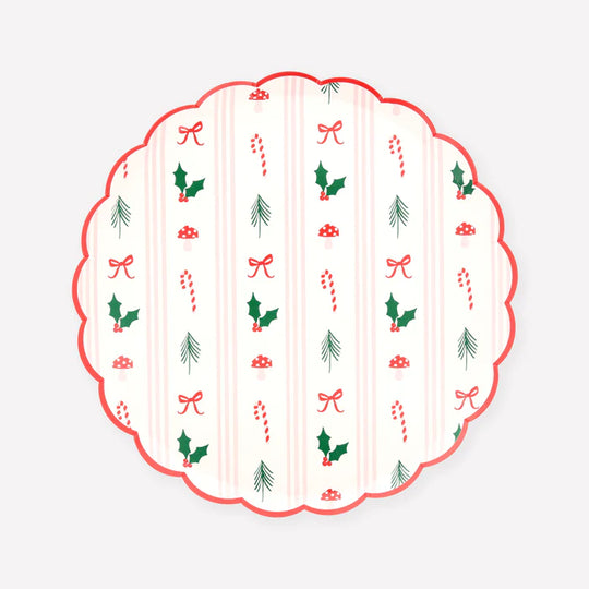 Festive Icon Stripes Side Plates