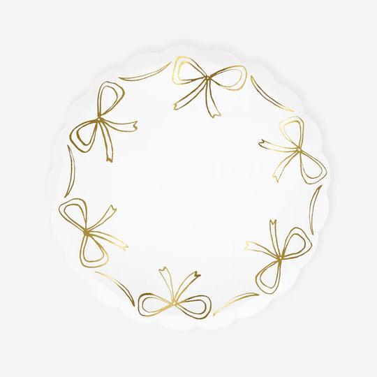 Gold Bow Side Plates