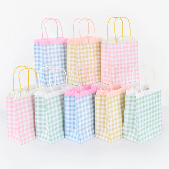 Gingham Fringe Party Bags
