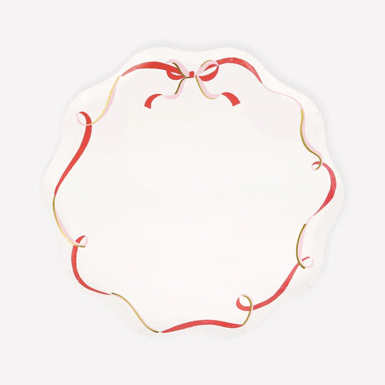 Ribbon Bow Side Plates